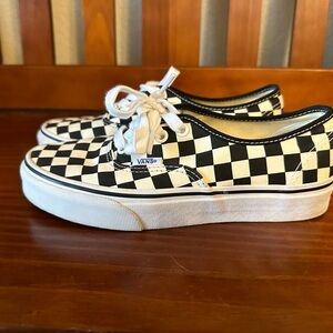 Vans Black and White Checkered Sneakers